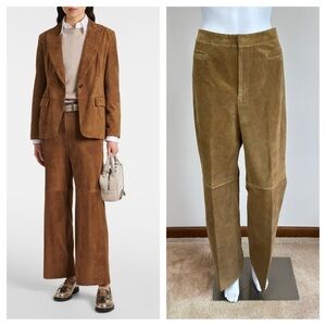 EDDIE BAUER Seattle Suede pants Brown washable Sz12